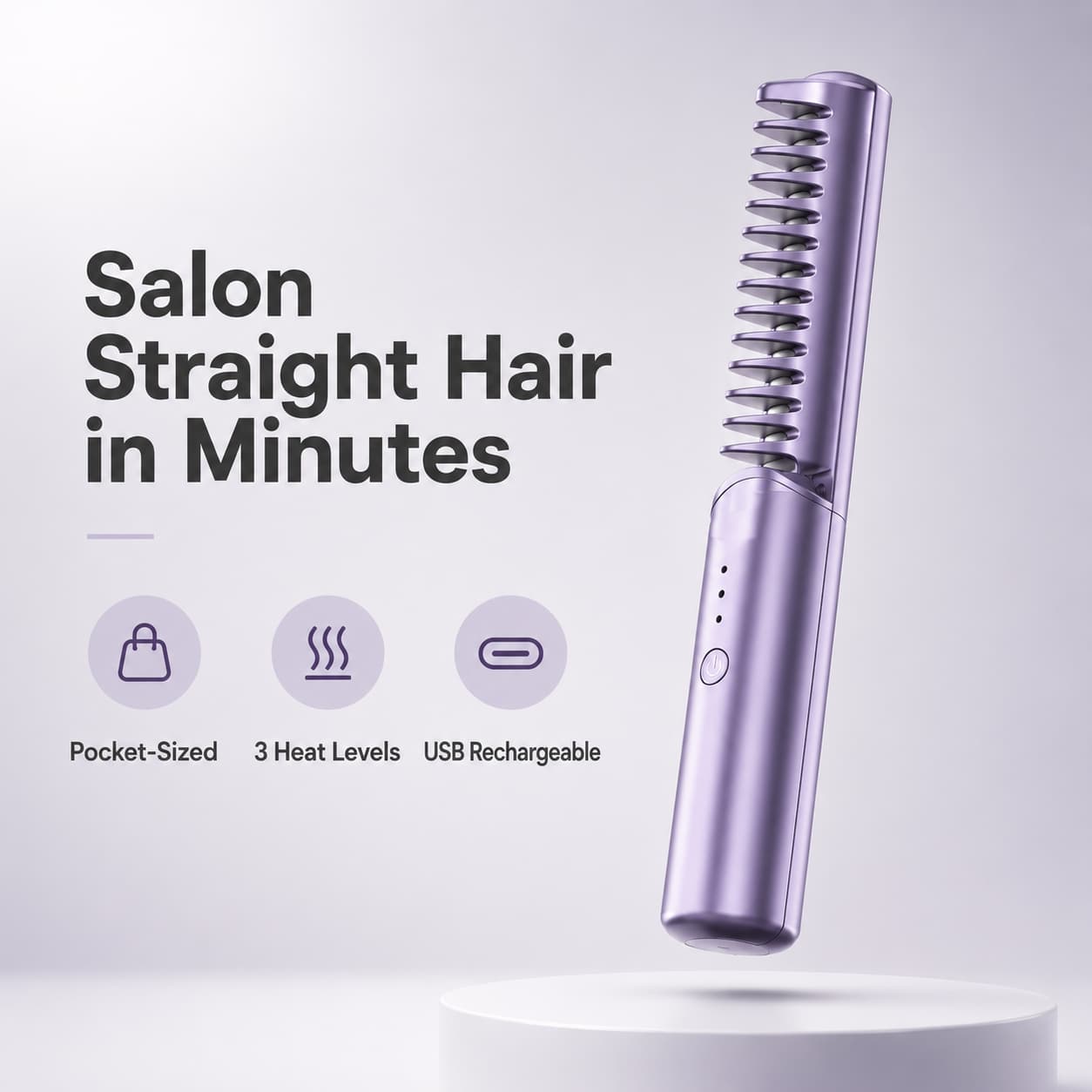 Mini Portable Hair Straightener