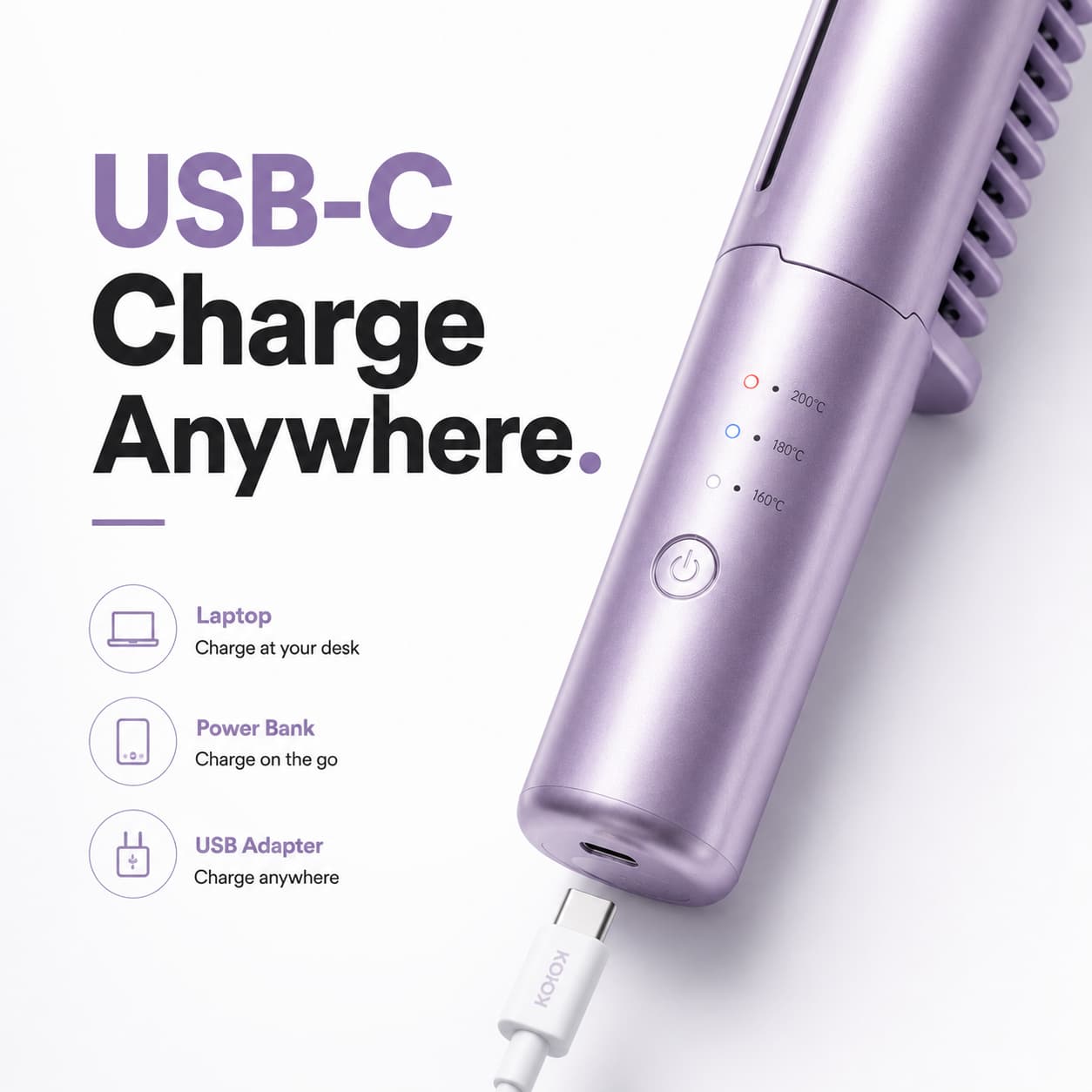Mini Portable Hair Straightener